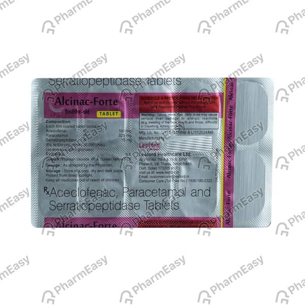 Alcinac Forte Strip Of 10 Tablets