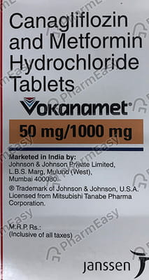 Vokanamet 50/1000mg Bottle Of 60 Tablets