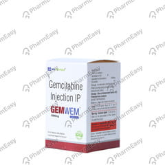 GEMWEM 1000MG DRY VIAL OF 1 POWDER FOR INJECTION