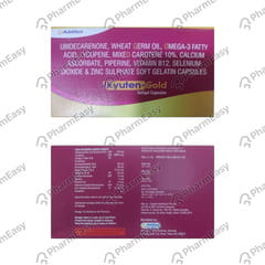 KYUTEN GOLD STRIP OF 10 SOFTGEL CAPSULES