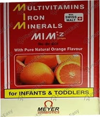 MIM Z ORANGE FALVOUR BOTTLE OF 15ML DROPS