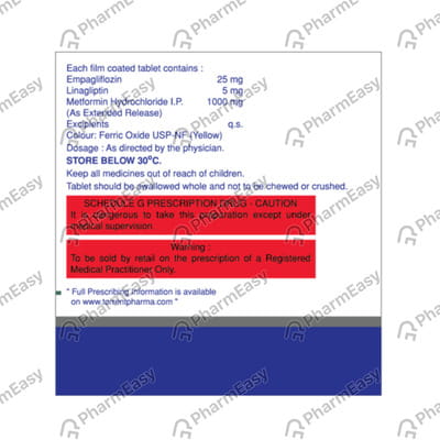 Xilingio M 25/5/1000mg Strip Of 10 Tablets