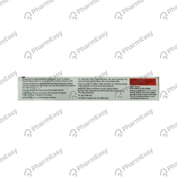 Fluarix Tetra 2022/2023 Nh Pre Filled Syringe Of 0.5ml Suspension For Vaccine