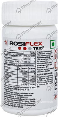 Rosiflex Plus Trio Bottle Of 14 Veg Capsules
