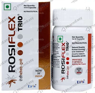Rosiflex Plus Trio Bottle Of 14 Veg Capsules