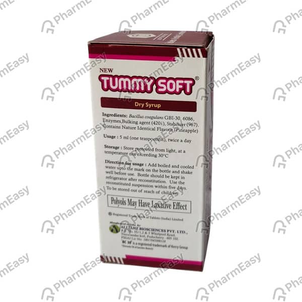 Tummy Soft Bottle Of 50ml Dry Syrup