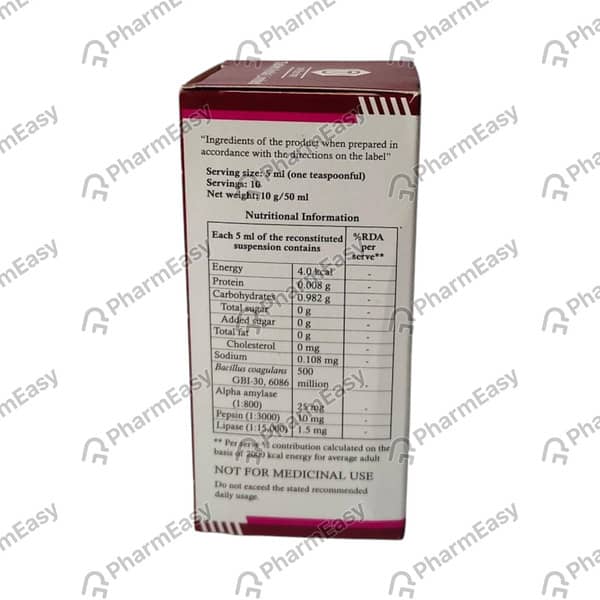 Tummy Soft Bottle Of 50ml Dry Syrup