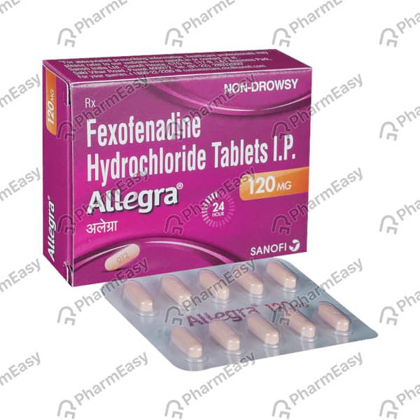 Allegra 120mg Strip Of 6 Tablets