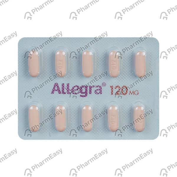 Allegra 120mg Strip Of 6 Tablets