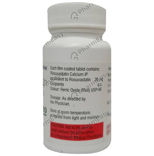 रोज़ावेल 20एमजी की बोतल 90 टैबलेट्स