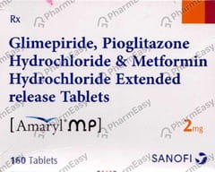 AMARYL MP 2MG STRIP OF 20 TABLETS