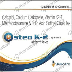 OSTEO K 2 STRIP OF 10 SOFTGEL CAPSULES