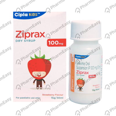 Ziprax 100mg Orange Flavour Bottle Of 30ml Dry Syrup