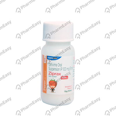 Ziprax 100mg Orange Flavour Bottle Of 30ml Dry Syrup