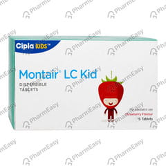 Montair Lc Kid Strawberry Flavour Strip Of 15 Tablets
