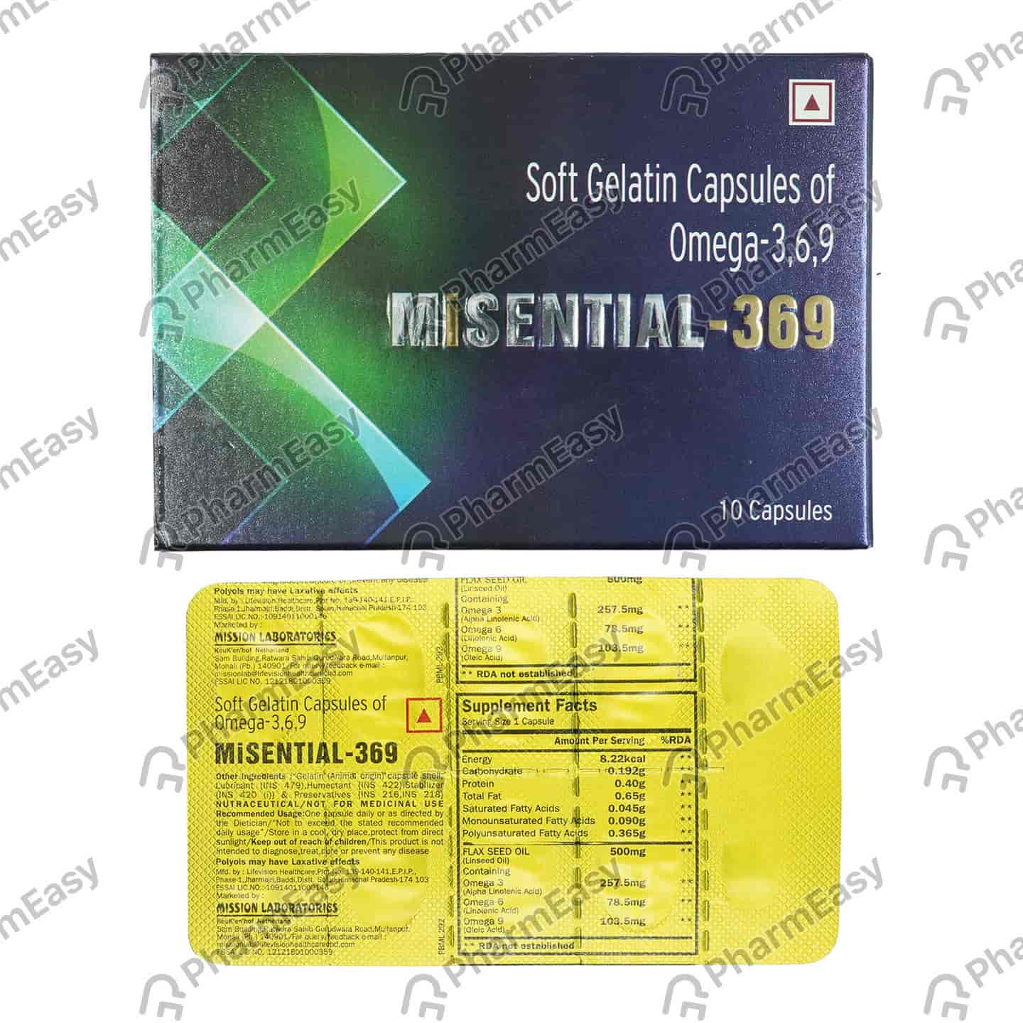 Misential 369 Strip Of 10 Softgel Capsules