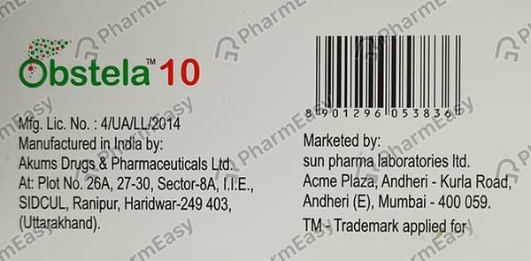 Obstela 10mg Strip Of 10 Tablets