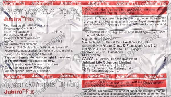 Jubira Plus Strip Of 10 Capsules