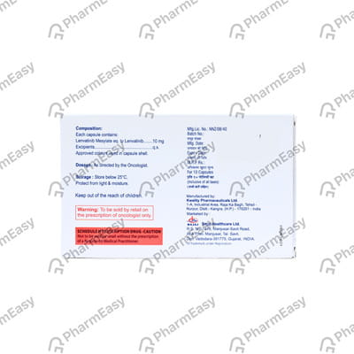 Lenvajaj 10mg Strip Of 10 Capsules