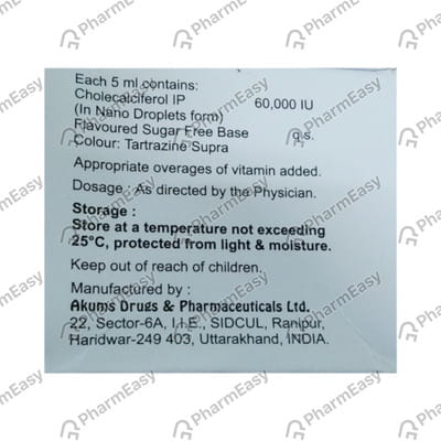Devivo 60000iu Nano Sugar Free Bottle Of 5ml Solution
