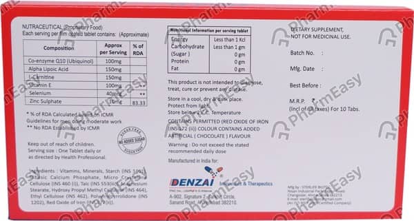 Q Denz Strip Of 10 Tablets
