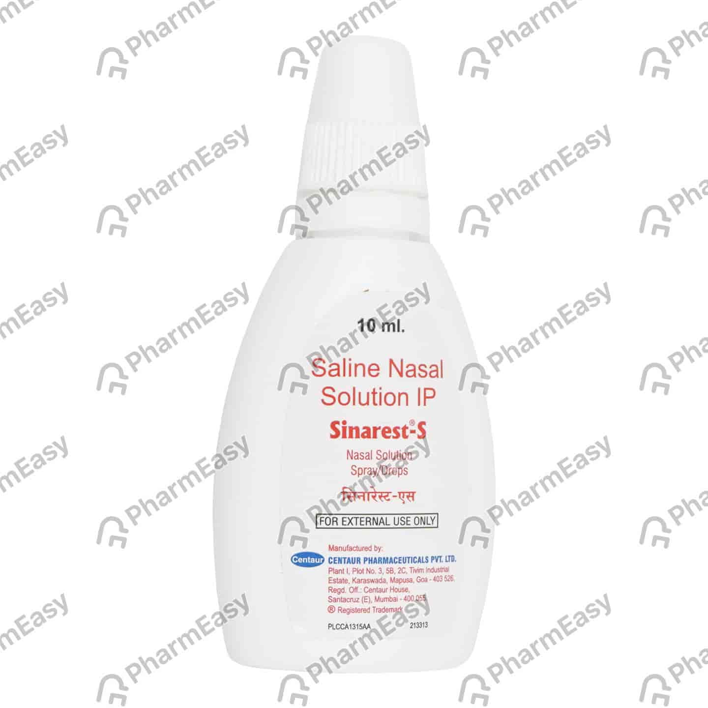 Sinarest S Bottle Of 10ml Nasal Drop/spray