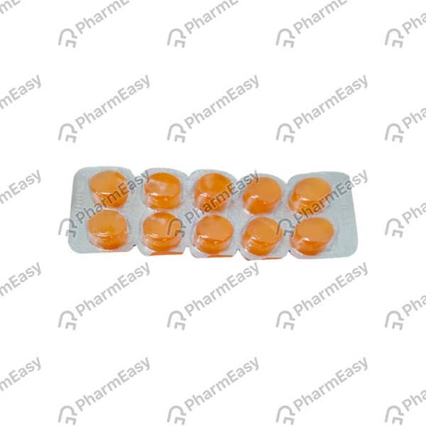 Alkof Orange Flavour Strip Of 10 Lozenges