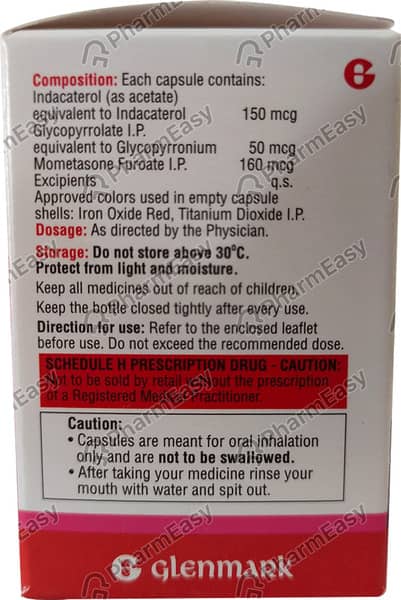 Indamet G Bottle Of 15 Inhalation Capsules