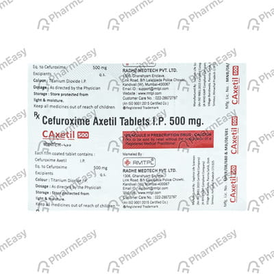 Caxetil 500mg Strip Of 10 Tablets