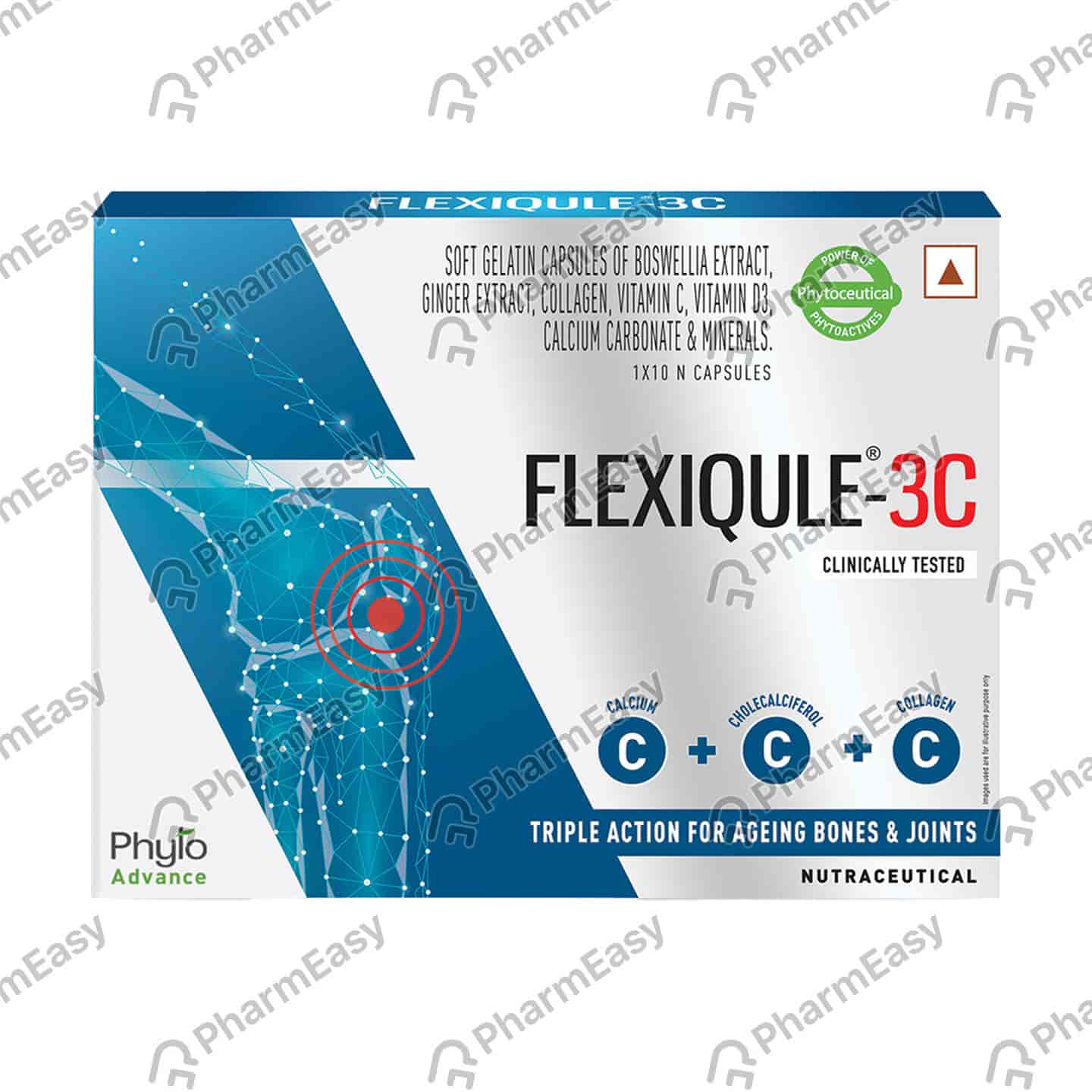 Flexiqule 3c Strip Of 10 Softgel Capsules