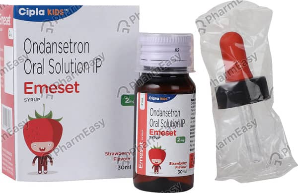 Emeset 2mg Strawberry Flavour Bottle Of 30ml Syrup