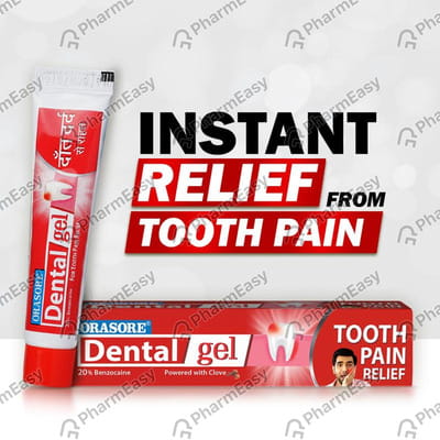 Orasore 20% Tube Of 10gm Dental Gel