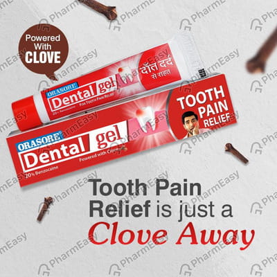 Orasore 20% Tube Of 10gm Dental Gel