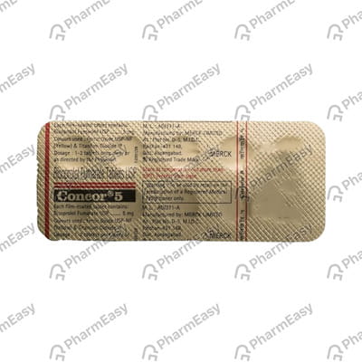 Concor 5mg Strip Of 30 Tablets