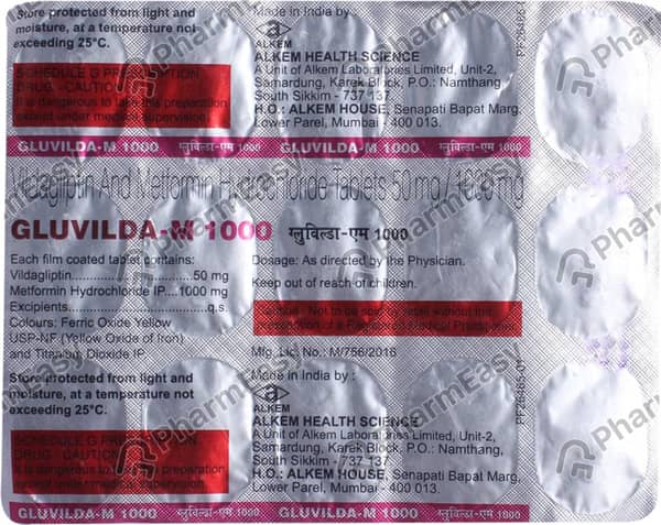 Gluvilda Od 100mg Strip Of 15 Tablets