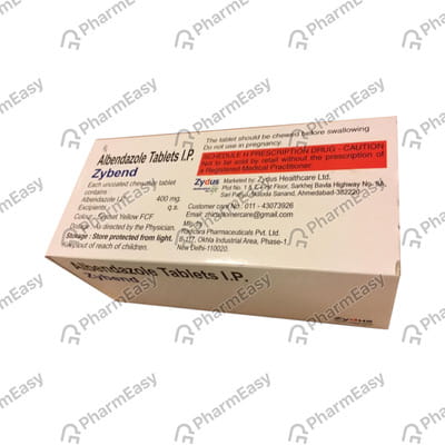 Zobend 400 Chewable Strip Of 1 Tablet