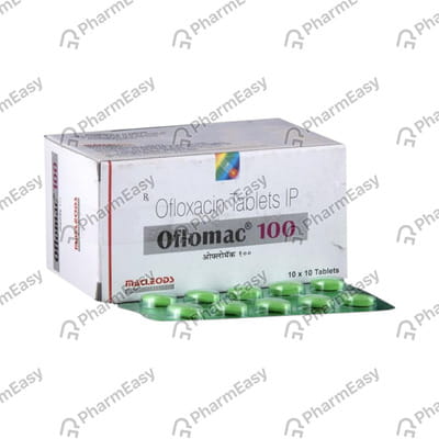 Oflomac Od 100 Mg Strip Of 10 Tablets