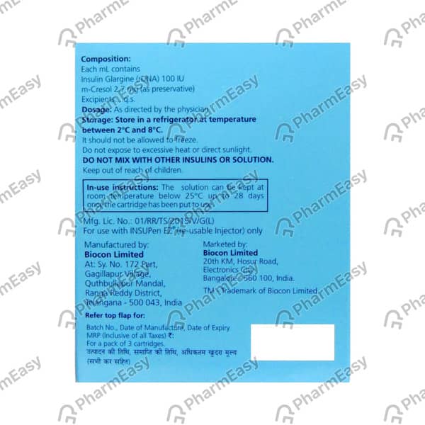 Basalog Refil 100iu Box Of 5 X 3ml Plus 1 Pen Initiation Kit