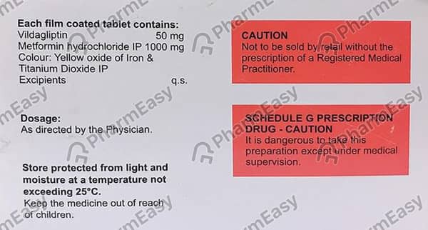 Glipy Met 1000Mg Strip Of 10 Tablets
