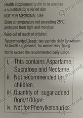 NORMOZ PLUS SUGAR FREE SACHET OF 3.3GM POWDER