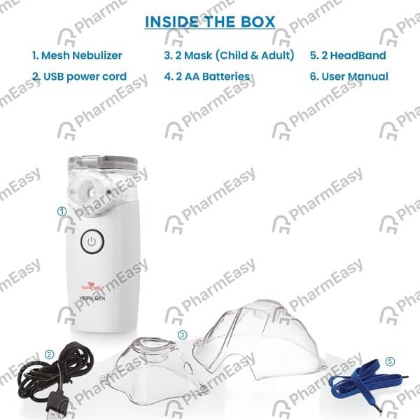 Easycare Portable Mesh Nebulizer Ec7101 1 No's