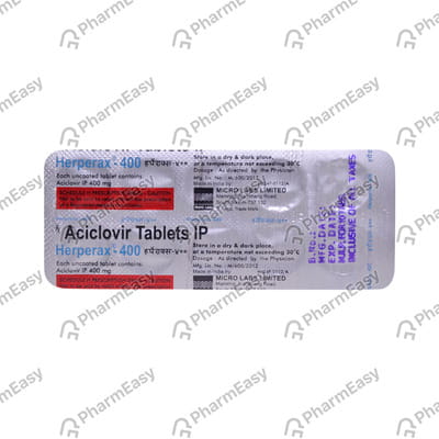 Herpak 400 Mg Tablet 10