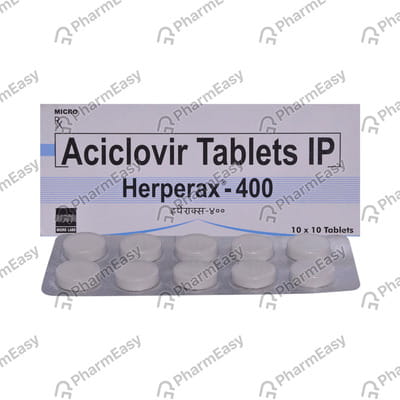 Herpak 400 Mg Tablet 10