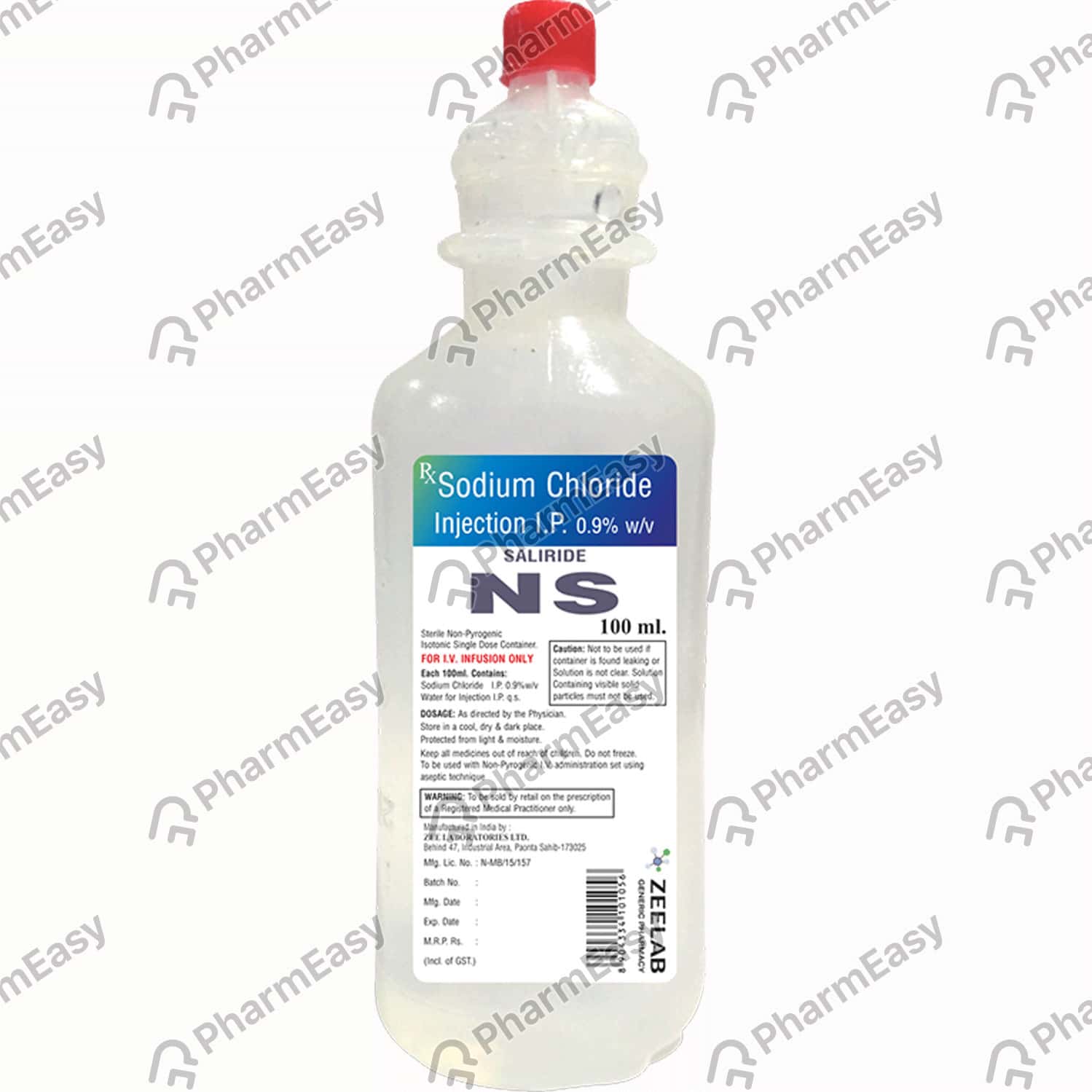 Buy Saliride Ns 0.9 W/V Solution For Infusion (100) Online at Flat 15