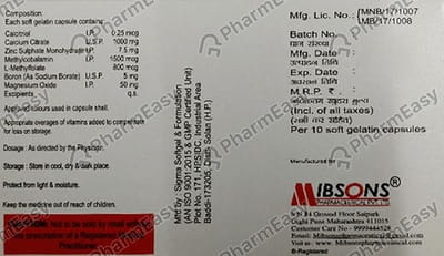 Mibcal Strip Of 10 Capsules