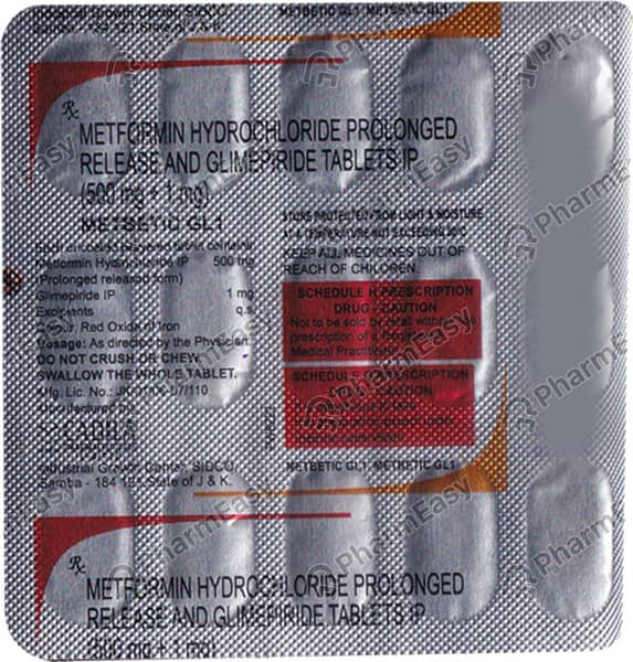 Metbetic Gl 1mg Strip Of 15 Tablets