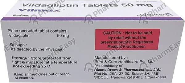 Vilmax 50mg Strip Of 10 Tablets