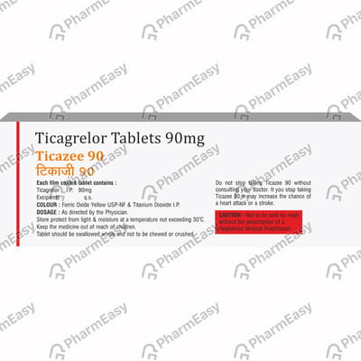Ticazee 90mg Strip Of 14 Tablets