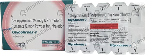 Glycobreez F 25/12mcg Strip Of 10 Inhalation Capsules
