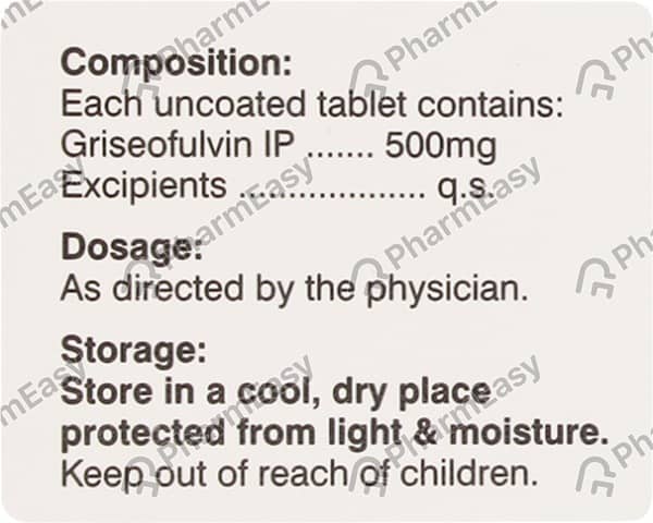 Grisure 500mg Strip Of 10 Tablets